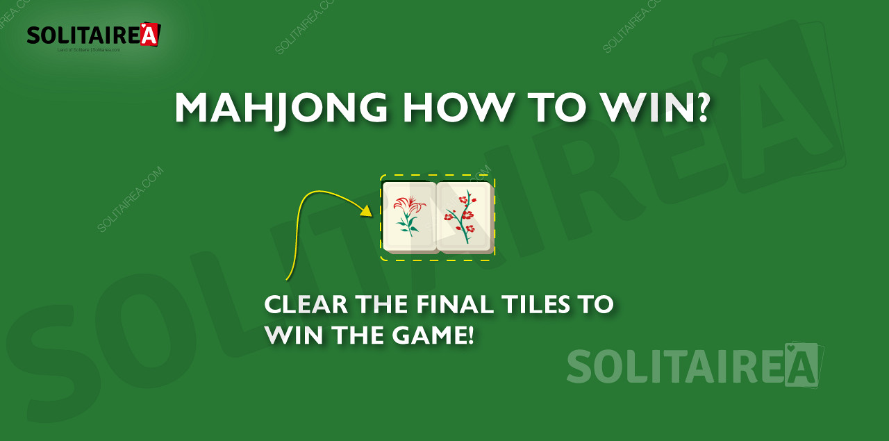 تُربح لعبة Mahjong بمجرد مسح جميع المربعات